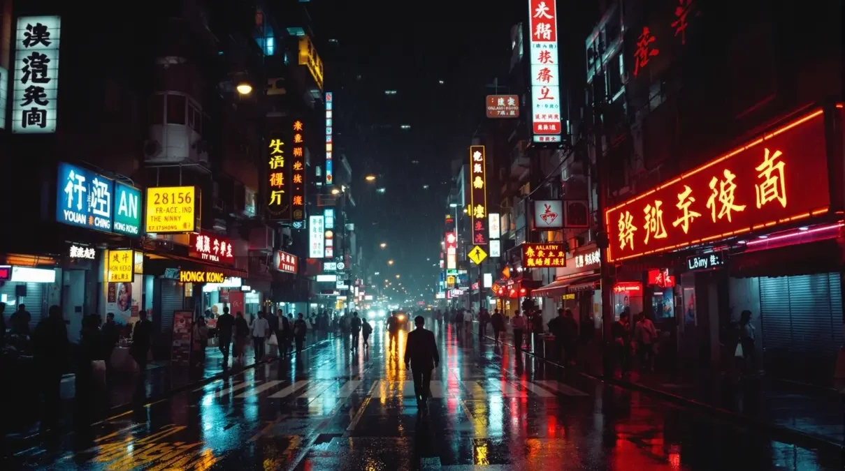 霓虹雨夜 · 都市迷离 - 喝茶影视高清画廊